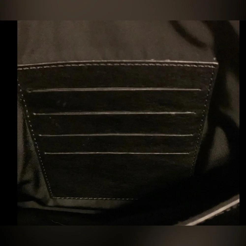 Alexander Wang Black Pebbled Leather iPad Sleeve Tech Clutch Case Tablet men